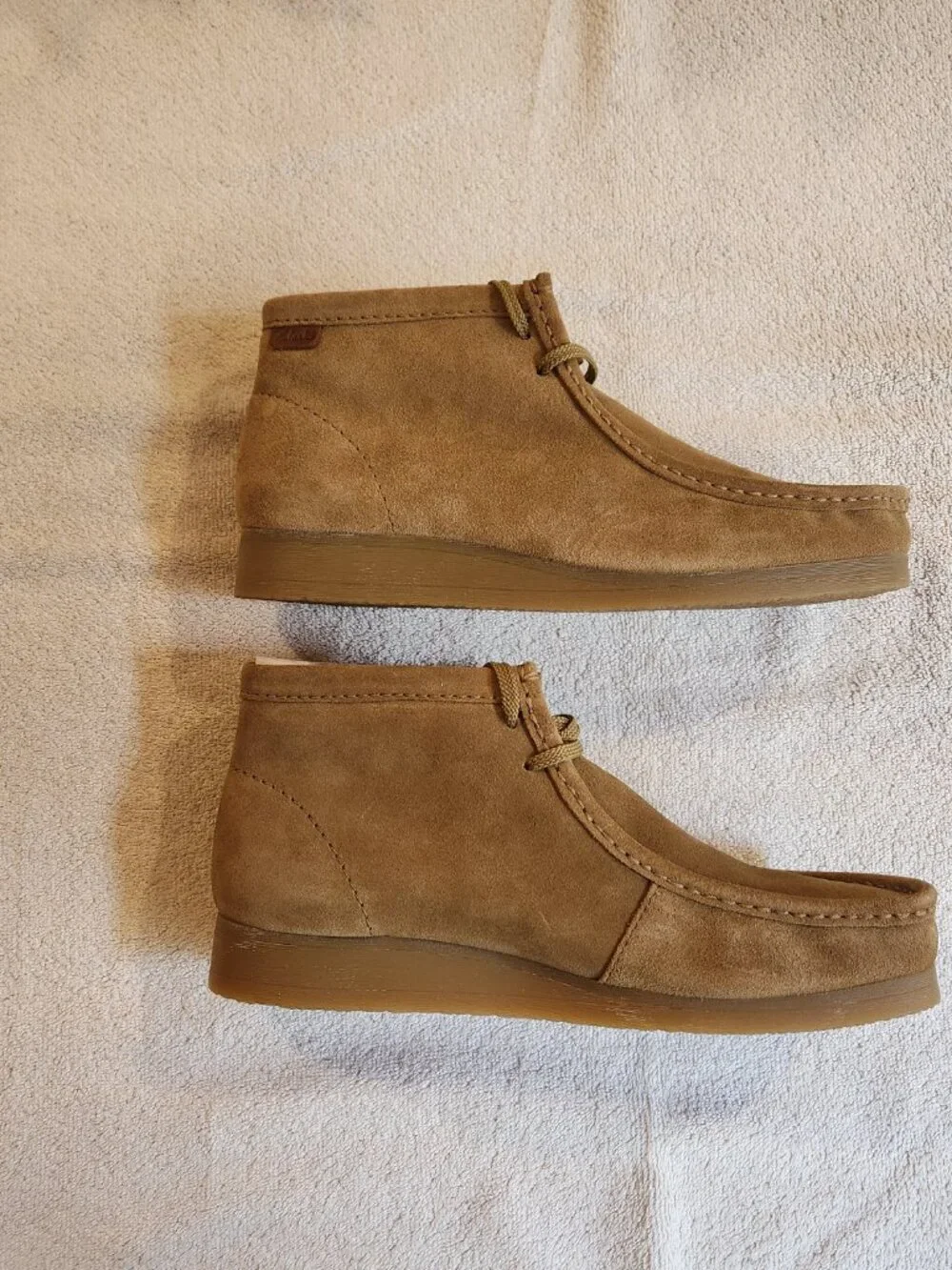 Clarks Wallaston Suede Boot Dark Sand Men's 12 Wide